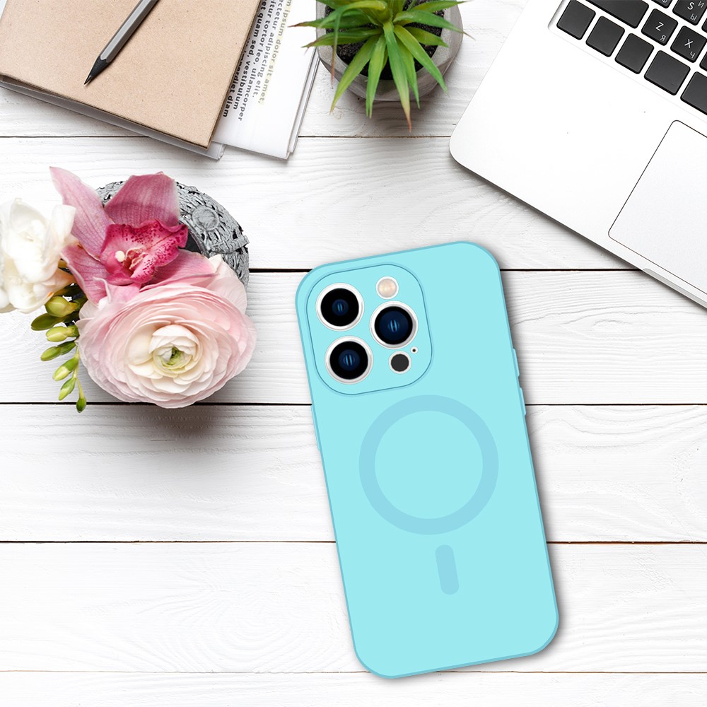 Husa Silicon cu MagSafe TelProtect Iphone 11 Albastru Deschis - 3 | YEO